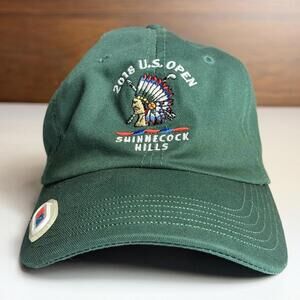 USGA Hats Adult OSFA Green 2018 US Open Shinnecock Hills Golf Cap Athletic Mens